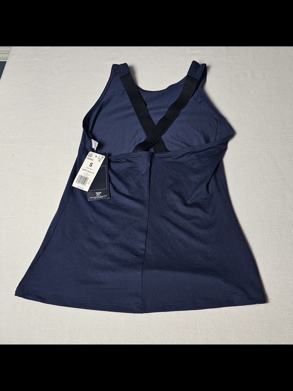 Reebok Les Mills Bodypump High-Intensity tank top Womens Size S Navy Blue NWT - Picture 2 of 4